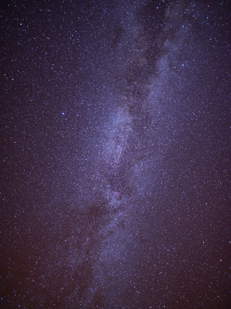 the milky way in the night sky