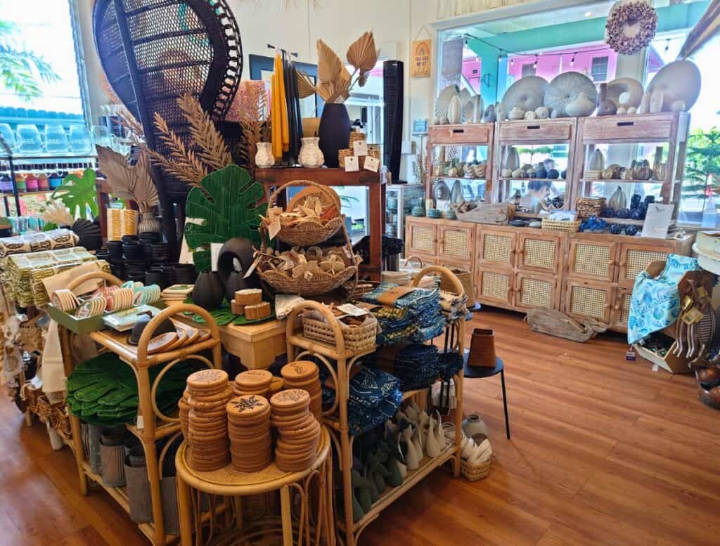 Petals and Provisions interior with home decor and knickknacks